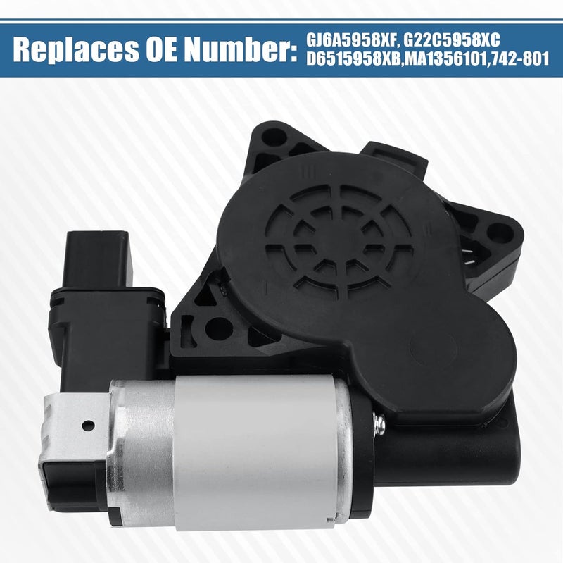 Rritess 742-801 محرك رفع نافذة الطاقة متوافق مع مازدا 3، مازدا 5، مازدا 6، مازدا CX-7، مازدا CX-9، مازدا RX-8، استبدال# GJ6A5958XF، GJ6A5958XE، D6515958XB. - Image 4